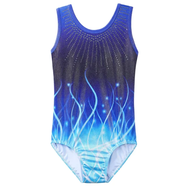 BAOHULU Teens Sleeveless Ballet Leotard One Piece DarkBlue Gymnastics Jumpsuit Ballerina Dance Bodysuit Performance Costume 3