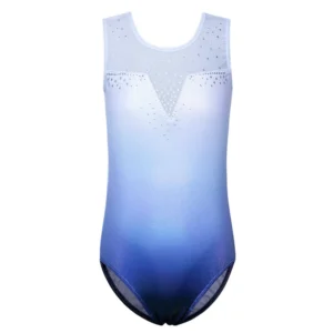 BAOHULU Toddler Girls Leotards for Gymnastics Ballet Sleeveless Mesh Sequins Dance Leotard Tank Kids Athlete Sports Bodysuit 1