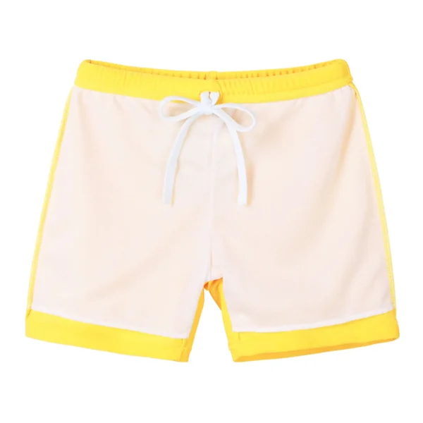 BAOHULU Kids Swimsuit Teens Swim Shorts Solid Color Swimming Trunks Boys Summer Swimwear Beach Wear Surfing Suit 3