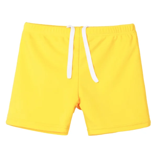 BAOHULU Kids Swimsuit Teens Swim Shorts Solid Color Swimming Trunks Boys Summer Swimwear Beach Wear Surfing Suit 1