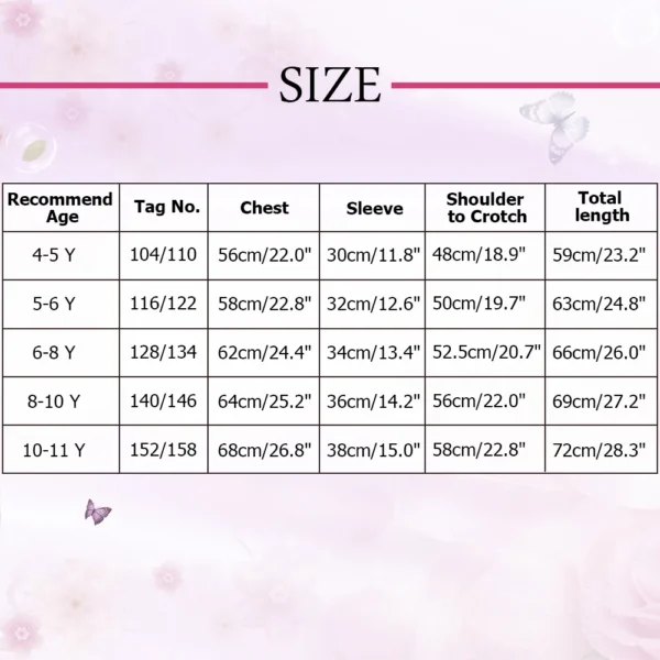 BAOHULU Long Sleeve Kids Swimsuit with Pants Children Swimwear UPF50+ Sun Protective Rash Guard Surfing Suit Summer Bathing Suit 6
