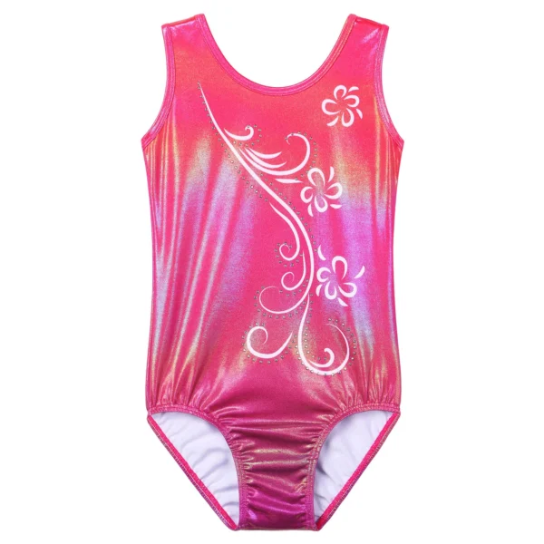 BAOHULU Teens Ballet Jumpsuit Sleeveless Dance Skirt Girl Costume Red Color Gymnastics Leotard Ballerina Bodysuit Dress for Girl 3